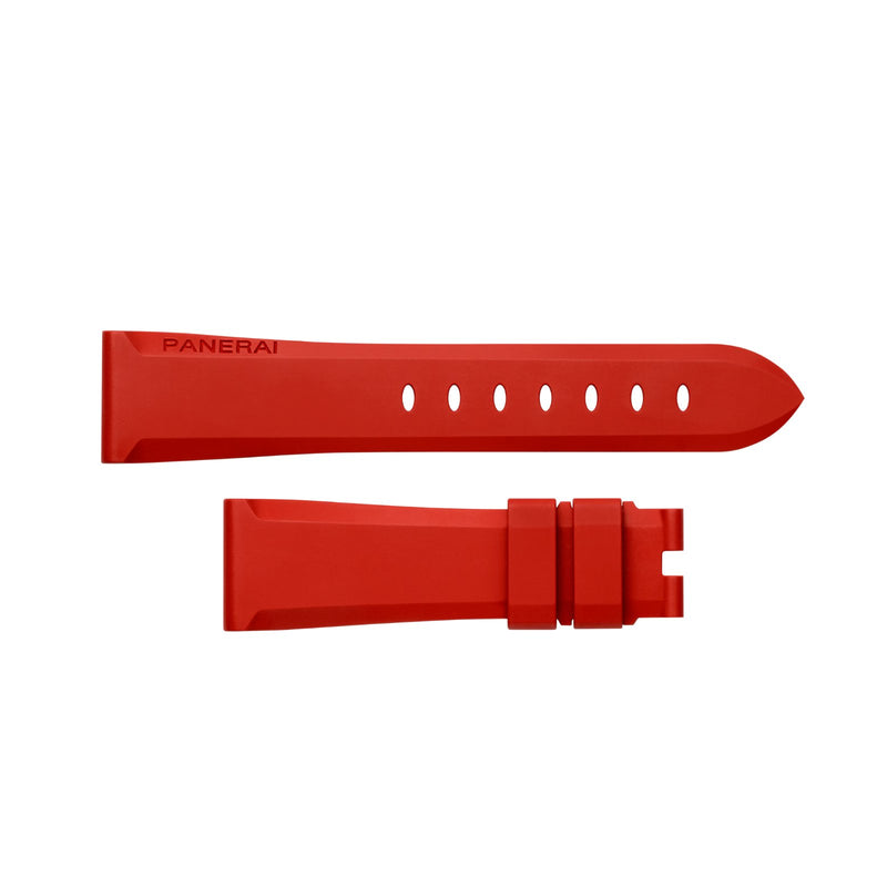 Panerai Red Rubber Strap 20/18mm QR-Panerai Red Rubber Strap 20/18mm QR - MXE0PLXM