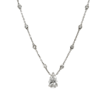 Pear-shaped Diamond Pendant Necklace-Pear - shaped Diamond Pendant Necklace - DNJST04747