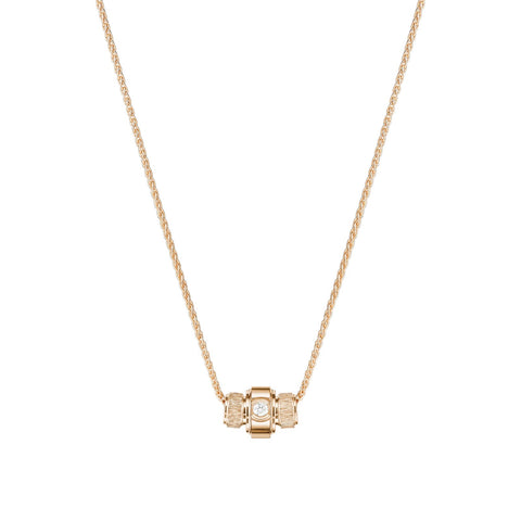 Piaget Decor Palace Possession Pendant-Possession "Decor Palace" pendant in 18K rose gold set with one Possession-set brilliant-cut diamond (approx. 0.09 ct).