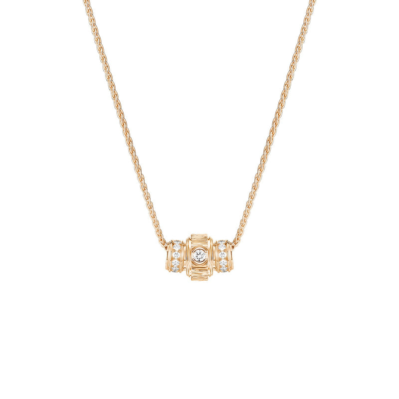 Piaget Possession Pendant-Possession "Decor Palace" pendant in 18K rose gold set with 24 brilliant-cut diamonds (approx. 0.43 ct) and one Possession-set brilliant-cut diamond (approx. 0.09 ct).