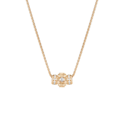 Piaget Possession Pendant-Possession "Decor Palace" pendant in 18K rose gold set with 24 brilliant-cut diamonds (approx. 0.43 ct) and one Possession-set brilliant-cut diamond (approx. 0.09 ct).