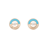 Piaget Possession Turquoise Diamond Earrings-Piaget Possession Turquoise Diamond Earrings
