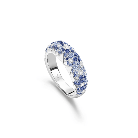 Piaget Sunlight Sapphire Diamond Ring-Piaget Sunlight Sapphire Diamond Ring - G34R0950