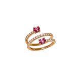 Pink Sapphire Diamond Ring-Pink Sapphire Diamond Ring SRTIJ02384