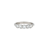 Platinum 5-Stone Diamond Band-Platinum 5 - Stone Diamond Band - 2501039