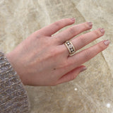 Platinum and Rose Gold Eternity Diamond Ring-Platinum and Rose Gold Eternity Diamond Ring - DRJCK00082