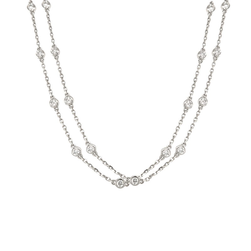 Platinum Diamond Station Chain-Platinum Diamond Station Chain DNUJD00661