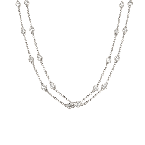 Platinum Diamond Station Chain-Platinum Diamond Station Chain DNUJD00661