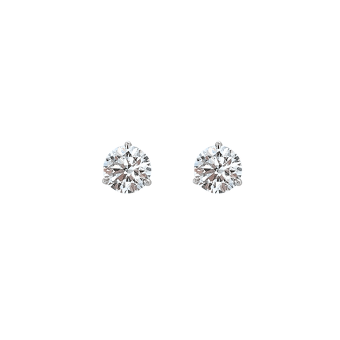 Platinum Diamond Stud Earrings-Platinum Diamond Stud Earrings - DEJST00406