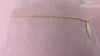 14 karat white gold diamond pave necklace, totaling 0.17 carat weight. The length of the necklace measures 18 inches.