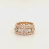 Platinum and Rose Gold Eternity Diamond Ring DRJCK00082