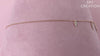 Shy Creation Diamond Pave Necklace in 14 karat rose gold with diamonds totaling 0.44 carats.