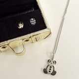 Qeelin Bo Bo Pendant Necklace Set-Qeelin Bo Bo Pendant Necklace Set - BBF - 030 - PD - WGD - SET