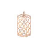 Qeelin Large Wulu Tag Pendant (Pendant Only)-Qeelin Large Zulu Tag Pendant (Pendant Only) - WUP20ANRGDI