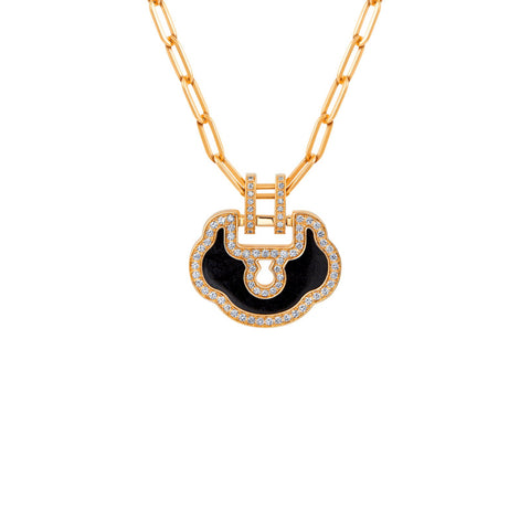 Qeelin Medium Yu Yi Necklace-Qeelin Medium Yu Yi Necklace - YLN20ABYGBJ