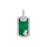 Qeelin Small Wulu Tag Pendant-Qeelin Small Wulu Tag Pendant - WUP30ANWGJE