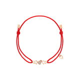 Qeelin Wulu Red Cord Bracelet-Qeelin Wulu Bracelet on Red Cord - WWC50ACRGDI