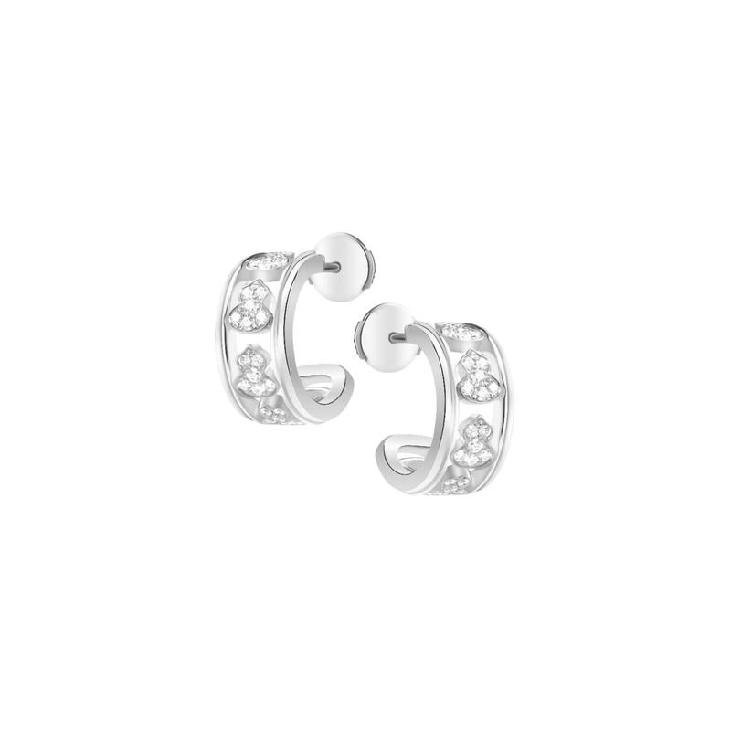 Qeelin Wulu Eternity Hoop Earrings-Qeelin Wulu Eternity Hoop Earrings - WUE50NAWGDI