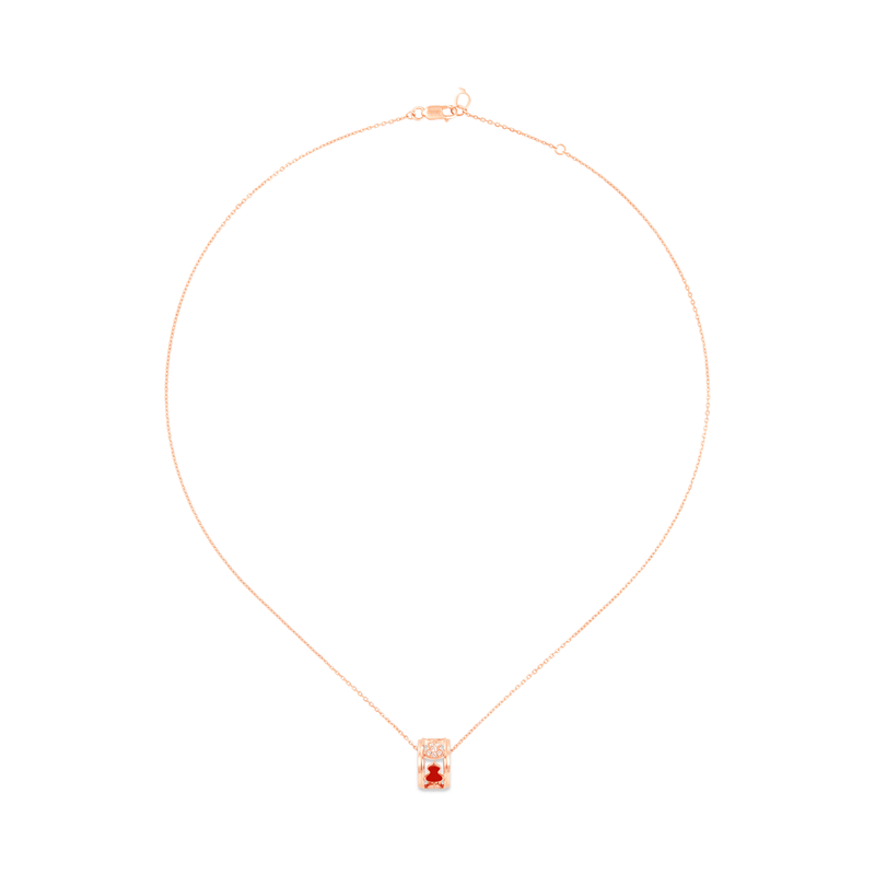 Qeelin Wulu Eternity Small Necklace-Qeelin Wulu Eternity Small Necklace - WUN50ANRGRH