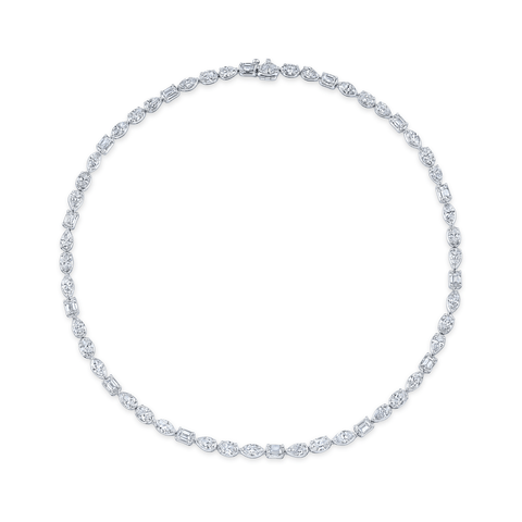 Rahaminov Diamonds Mixed Diamond Necklace-Rahaminov Diamond Necklace NK-8830