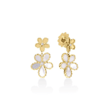 Roberto Coin Jasmine Double Flower Dangle Earrings-Roberto Coin Jasmine Double Flower Dangle Earrings - 7773785AYERX