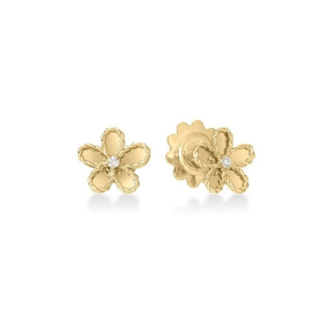 Roberto Coin Jasmine Small Flower Earrings-Roberto Coin Jasmine Small Flower Earrings - 7773757AYERX