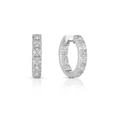 Roberto Coin Obelisco Diamond Hoop Earrings-Roberto Coin Obelisco Diamond Hoop Earrings - 7771644AWERX