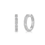 Roberto Coin Obelisco Mixed Cut Diamond Hoop Earrings-Roberto Coin Obelisco Mixed Cut Diamond Hoop Earrings - 8883549AWERX