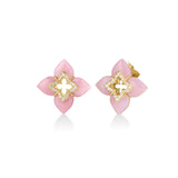 Roberto Coin Venetian Princess Pink Opal Diamond Earrings-Roberto Coin Venetian Princess Pink Opal Diamond Earrings - 8883650AYERXP