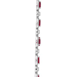 Ruby Diamond Bracelet-Ruby Diamond Bracelet - RBRTJ00073
