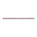 Ruby Diamond Bracelet-Ruby Diamond Bracelet - RBRTJ00082