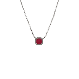 Ruby Diamond Necklace-Ruby Diamond Necklace - RNNEL00307