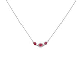 Ruby Diamond Necklace-Ruby Diamond Necklace - RNNEL00315