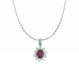 Ruby Diamond Necklace-Ruby Diamond Necklace RNRTJ00073