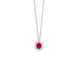 Ruby Diamond Necklace-Ruby Diamond Necklace RNSPK00240