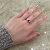 Ruby Diamond Ring-Ruby Diamond Ring - RREDW00299