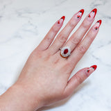 Ruby Diamond Ring-Ruby Diamond Ring - RREDW00364