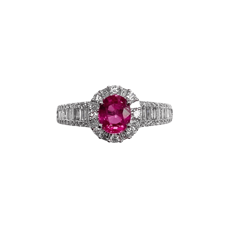 Ruby Diamond Ring-Ruby Diamond Ring - RREDW00547