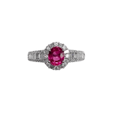 Ruby Diamond Ring-Ruby Diamond Ring - RREDW00547