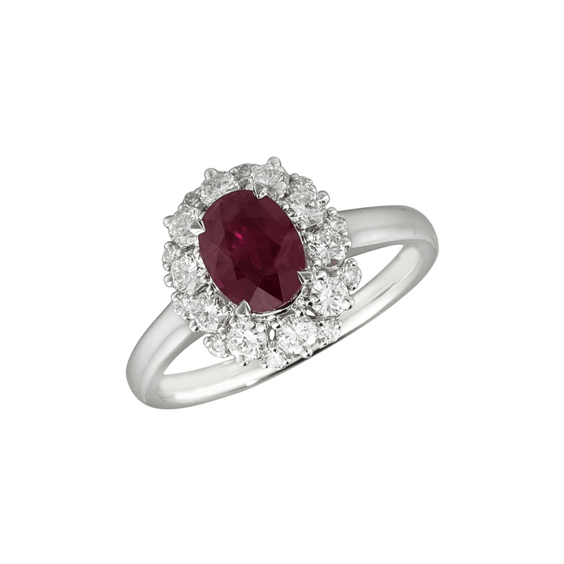 Ruby Diamond Ring-Ruby Diamond Ring - RRNEL00661