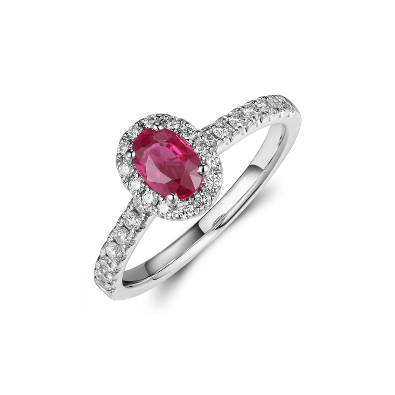 Ruby Diamond Ring-Ruby Diamond Ring - RRRTJ00082