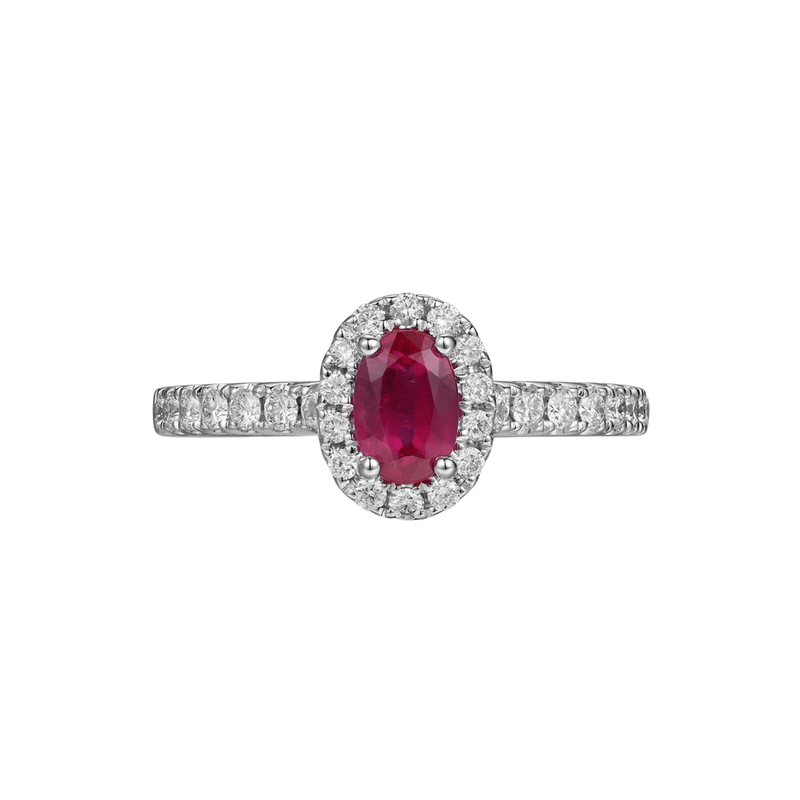 Ruby Diamond Ring-Ruby Diamond Ring - RRRTJ00082