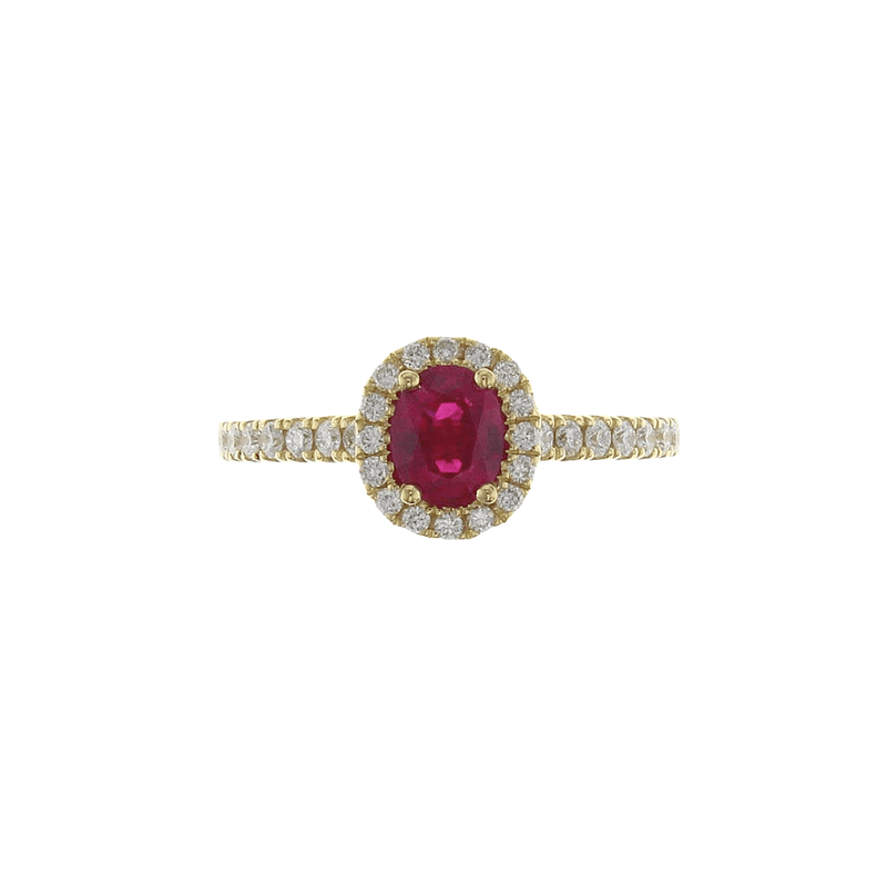 Ruby Diamond Ring-Ruby Diamond Ring - RRRTJ00091
