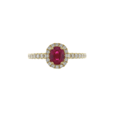 Ruby Diamond Ring-Ruby Diamond Ring - RRRTJ00091