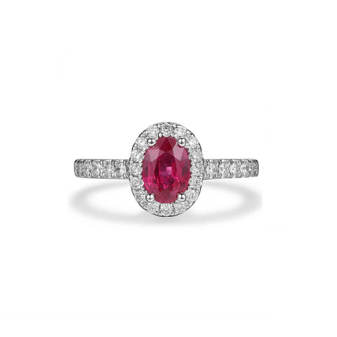 Ruby Diamond Ring-Ruby Diamond Ring - RRRTJ00141