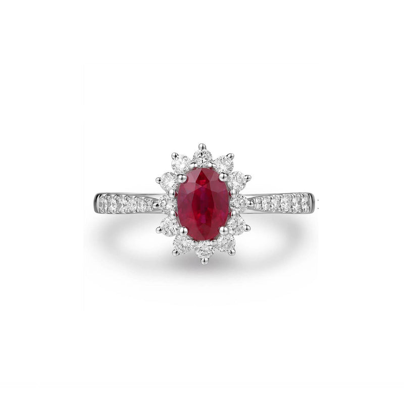 Ruby Diamond Ring-Ruby Diamond Ring - RRRTJ00158