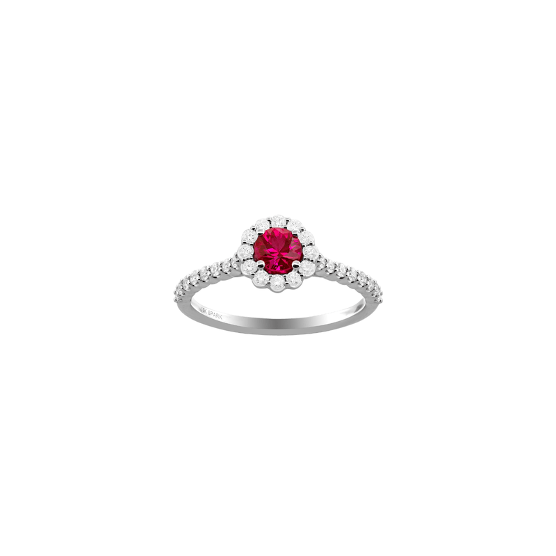 Ruby Diamond Ring-Ruby Diamond Ring RRSPK00125