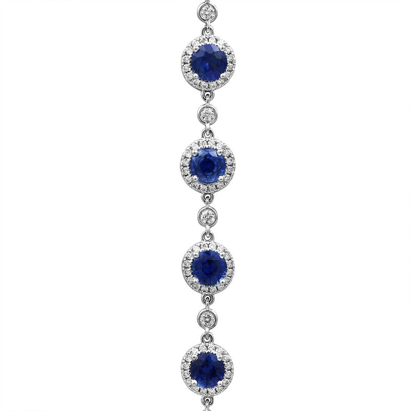 Sapphire Diamond Bracelet-Sapphire Diamond Bracelet - SBRTJ00046