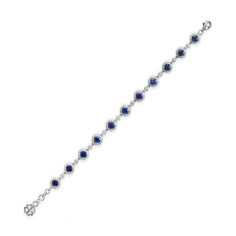 Sapphire Diamond Bracelet-Sapphire Diamond Bracelet - SBRTJ00046