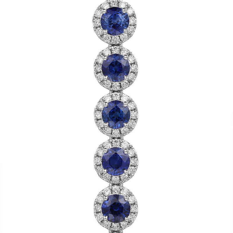 Sapphire Diamond Bracelet-Sapphire Diamond Bracelet - SBRTJ00055